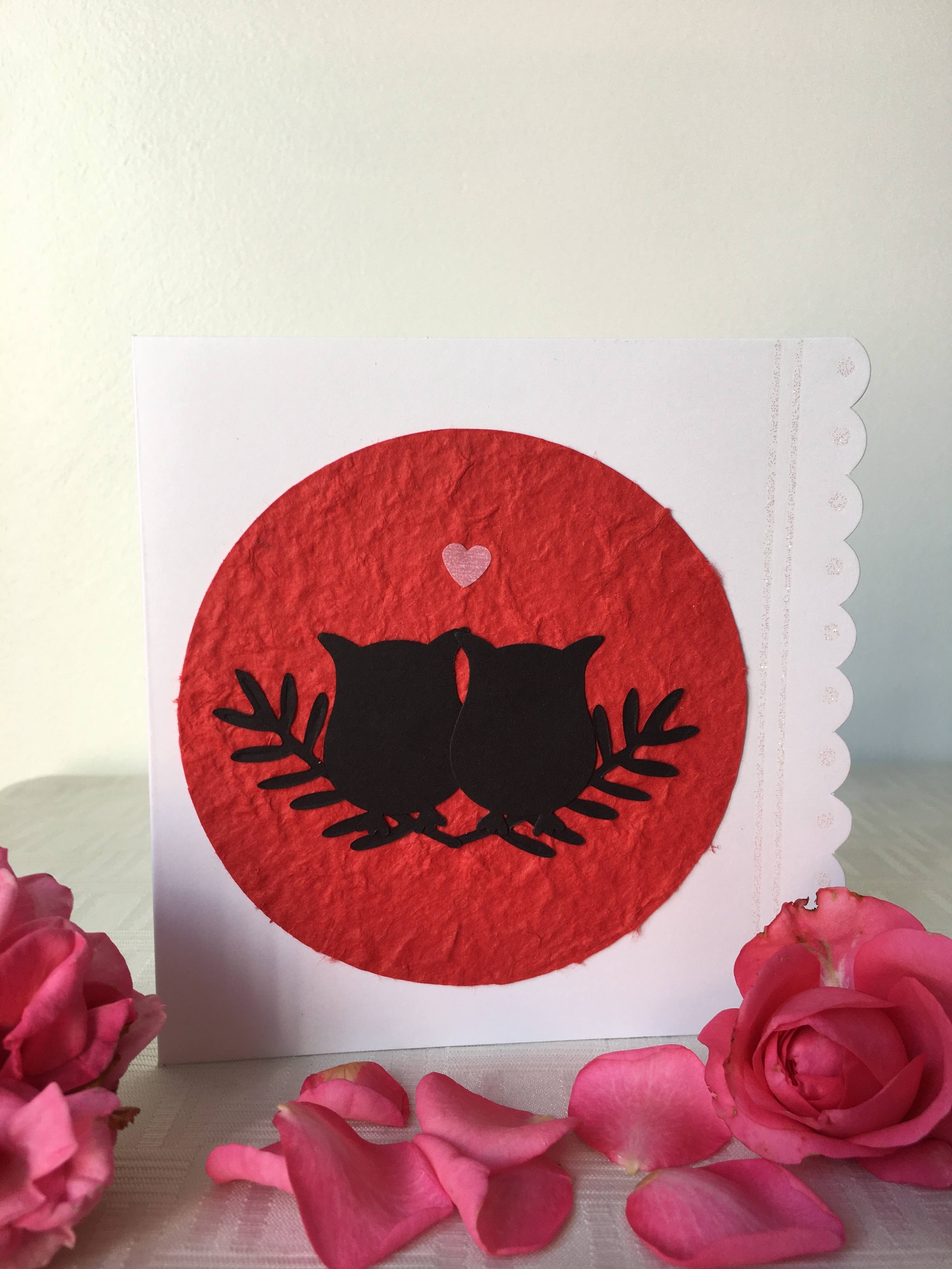 Owls Valentine's Card