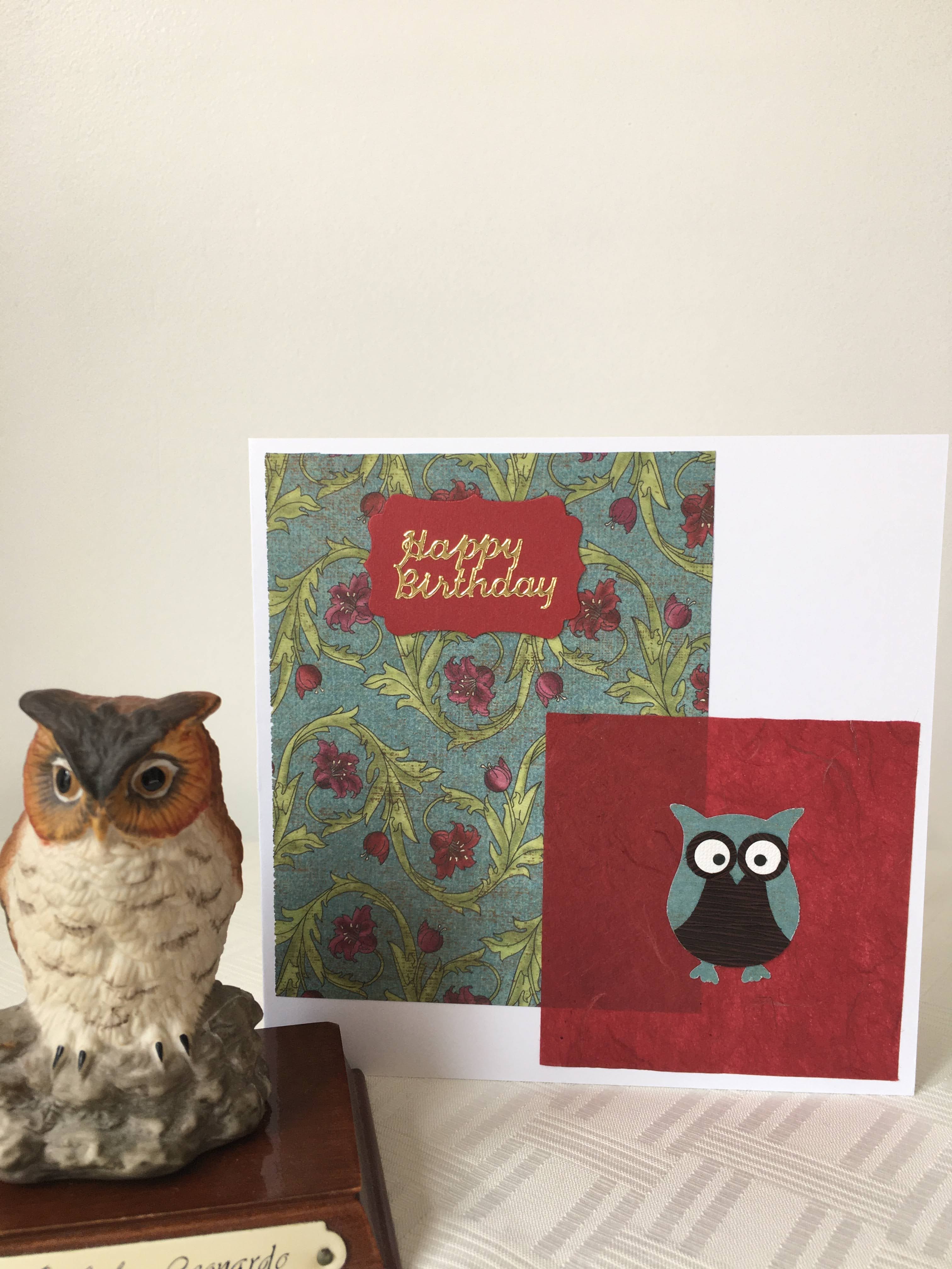 Owl Birthday Card