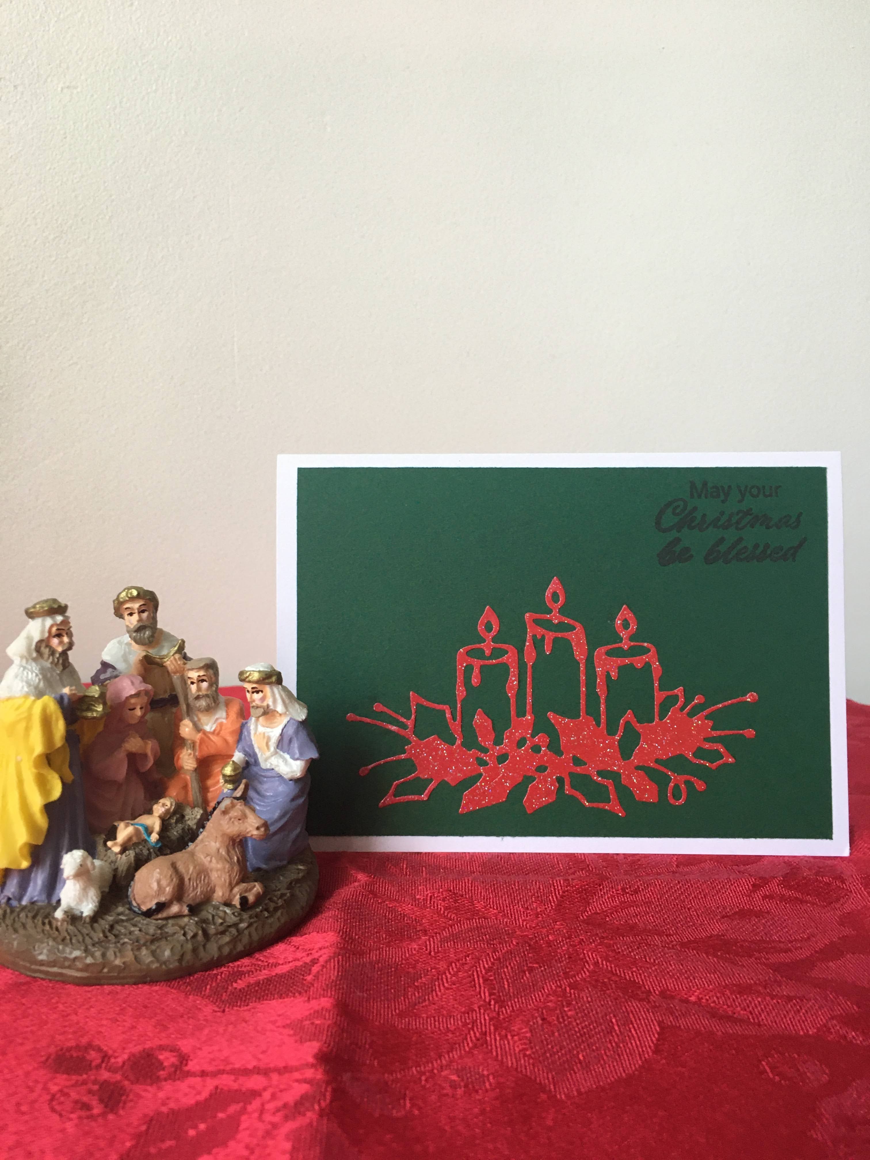 Candles Christmas Card